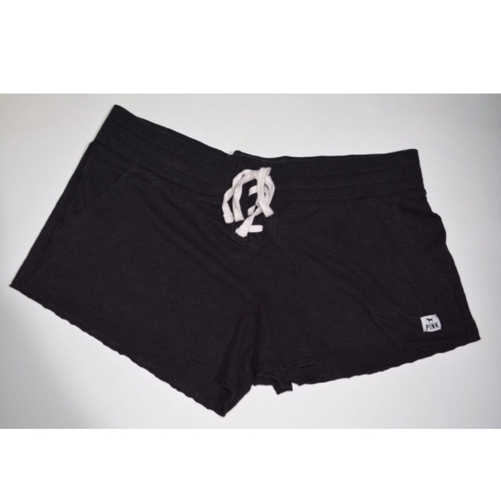 Pink Victoria’s Secret black shorts
